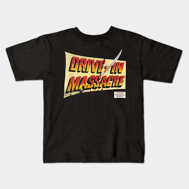 Drive In Massacre (1976) Kids T-Shirt by darklordpug